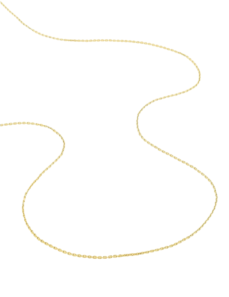 Chaîne Maille Forçat Diamantée 0.97 mm - Or Jaune 750‰