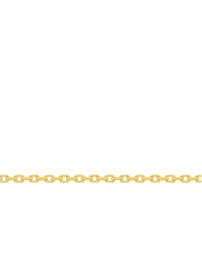 Chaîne Maille Forçat Diamantée 1.15 mm - Or Jaune 750‰