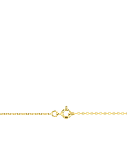 Chaîne Maille Forçat Diamantée 1.28 mm - Or Jaune 750‰