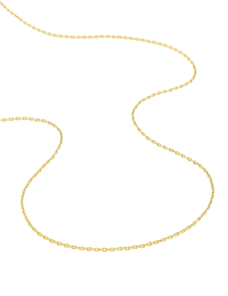 Chaîne Maille Forçat Diamantée 1.45 mm - Or Jaune 750‰