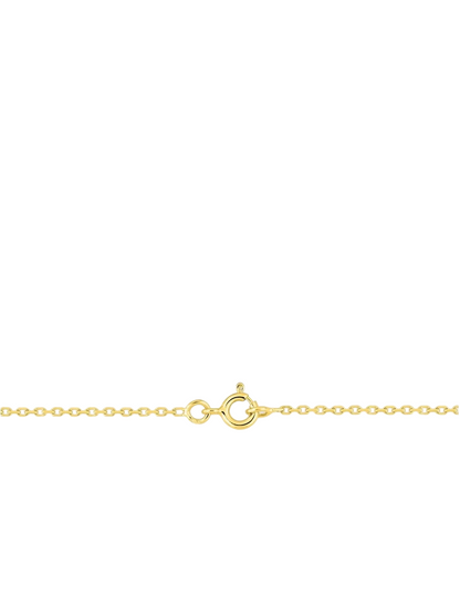Chaîne Maille Forçat Diamantée 1.45 mm - Or Jaune 750‰