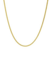 Charger l&#39;image dans la galerie, Chaîne Maille Gourmette Diamantée 1.35 mm - Or Jaune 750‰
