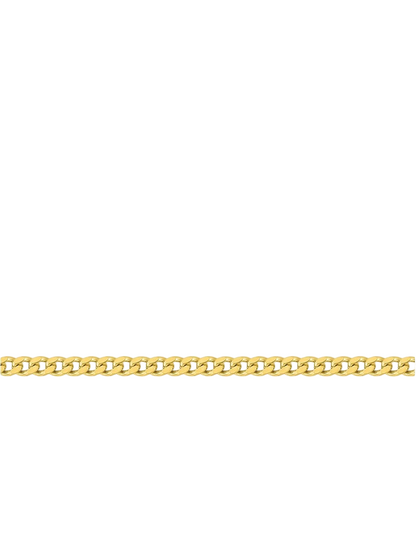 Chaîne Maille Gourmette Diamantée 1.35 mm - Or Jaune 750‰