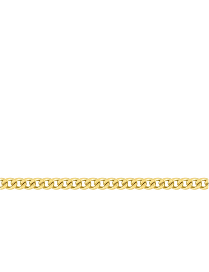 Chaîne Maille Gourmette Diamantée 1.62 mm - Or Jaune 750‰
