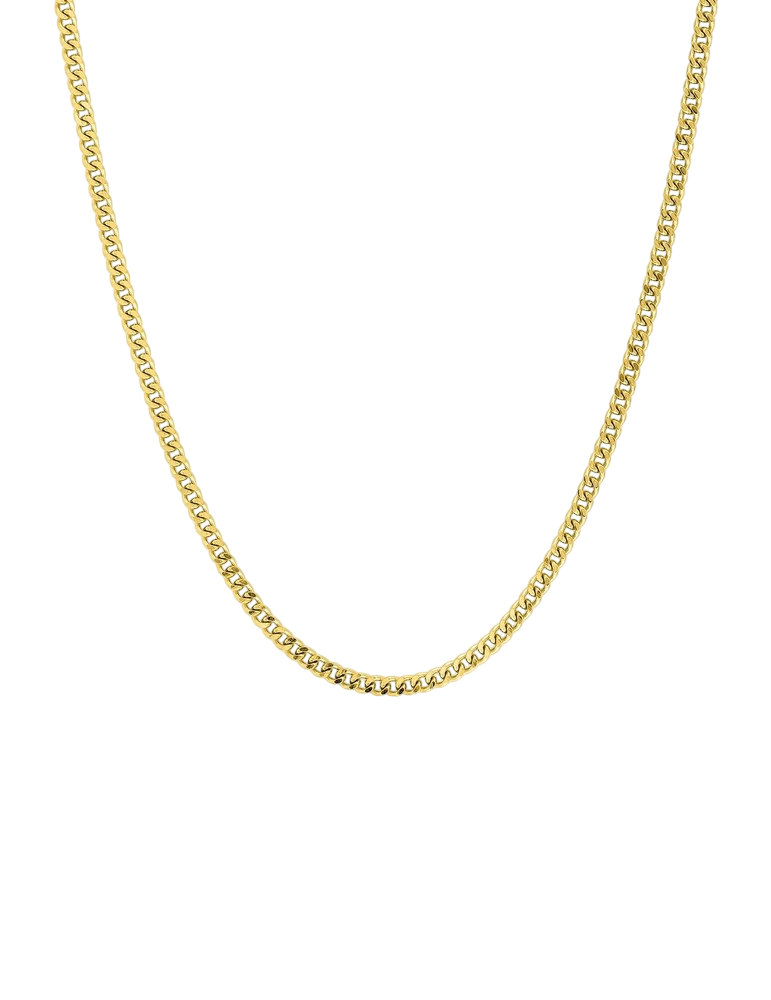 Chaîne Maille Gourmette Diamantée 1.62 mm - Or Jaune 750‰