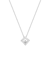 Charger l&#39;image dans la galerie, Collier Diamant Forme Carré - Or Blanc 750‰
