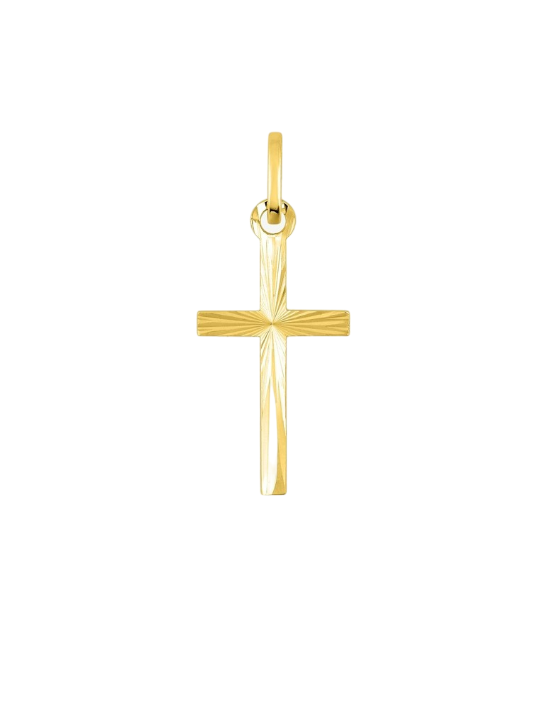 Croix Biseautée - Or Jaune 750‰