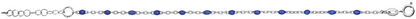 Bracelet Résine Bleue - Argent 925‰