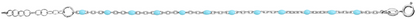 Bracelet Résine Turquoise - Argent 925‰