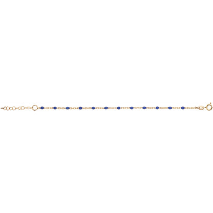 Bracelet Résine Bleue - Argent Doré