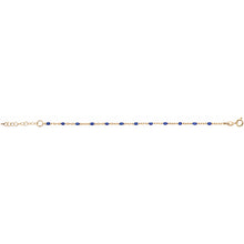 Charger l&#39;image dans la galerie, Bracelet Résine Bleue - Argent Doré
