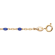 Charger l&#39;image dans la galerie, Bracelet Résine Bleue - Argent Doré
