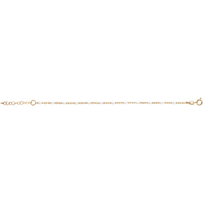 Bracelet Résine Blanche - Doré