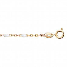 Charger l&#39;image dans la galerie, Bracelet Résine Blanche - Doré
