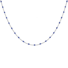 Charger l&#39;image dans la galerie, Collier Résine Bleue - Argent 925‰
