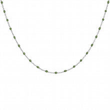Charger l&#39;image dans la galerie, Collier Résine Verte - Argent 925‰
