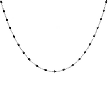 Charger l&#39;image dans la galerie, Collier Résine Noire - Argent 925‰
