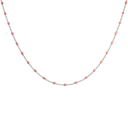 Collier Résine Rose - Argent 925‰