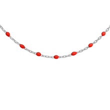 Charger l&#39;image dans la galerie, Collier Résine Rouge - Argent 925‰
