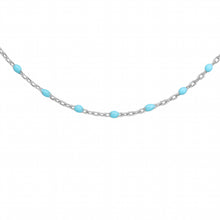 Charger l&#39;image dans la galerie, Collier Résine Turquoise - Argent 925‰
