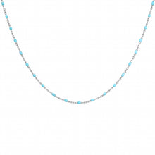 Charger l&#39;image dans la galerie, Collier Résine Turquoise - Argent 925‰
