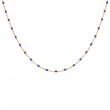 Charger l&#39;image dans la galerie, Collier Résine Bleue - Argent Doré
