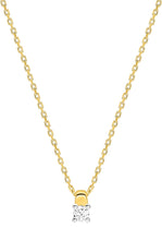 Charger l&#39;image dans la galerie, Collier Solitaire Diamant 4 Griffes  - Or Jaune 750‰
