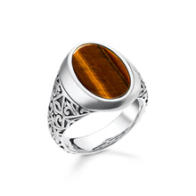 Charger l&#39;image dans la galerie, Chevalière Oeil De Tigre THOMAS SABO - Argent 925‰
