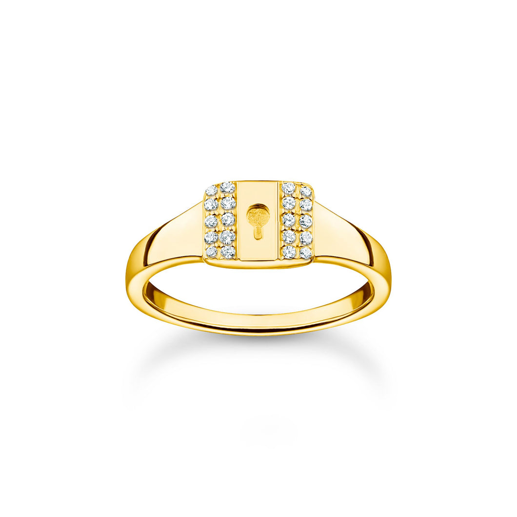 Bague Cadenas Oxydes de Zirconium THOMAS SABO - Doré